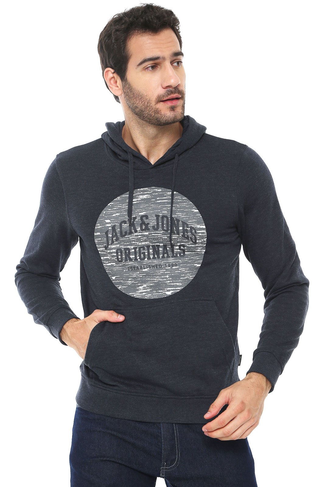 jack and jones moletom com capuz beige
